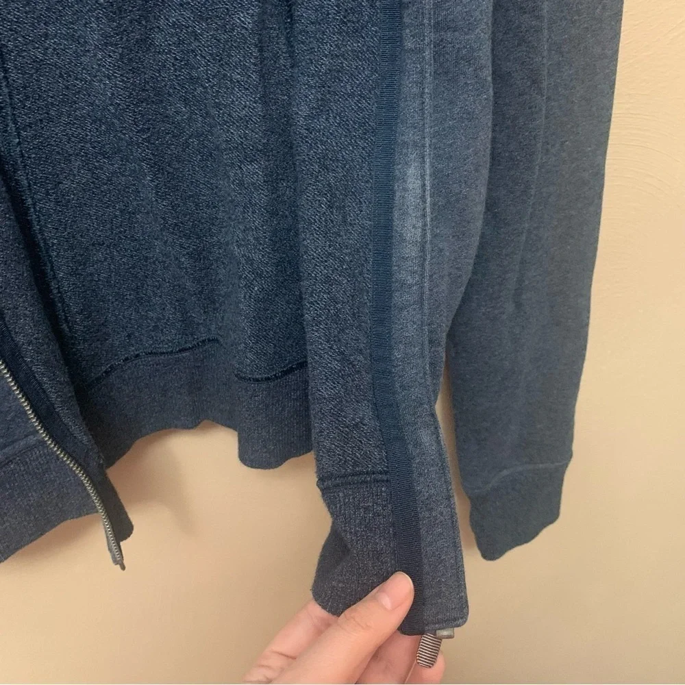 Lululemon Huddle & Hustle Hoodie Heathered Speckled Jet Blue Size 10 W3BNOS